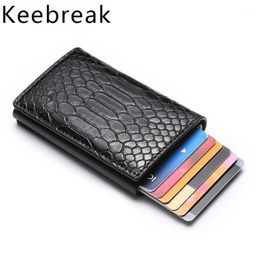 Holder Wallet Men Bank Business id Cardholder Metal Case Protector Minimalist Slim Creditcard Bag Mini1264U