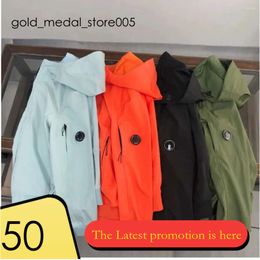 cp Men's Casual Jacket Waterproof Quick-Drying Streetwear Hoody Soft Shell High Quality Coats 800 383