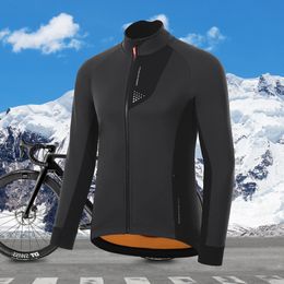 Cycling Jackets Santic Cycling Men's Jackets Winter Bike Coat Fleece Warm Fleece Road Bike Riding Long Sleeve Windproof Jackets Asian Size 231204