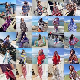 Women's Swimwear 60 Design 90x180CM Beach Sunscreen Scarve Bikini Shawl Sarong Wrap Scarf Women Brazilian Swimsuit Bathing Cover-ups