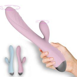 Vibrators Wand Dildo Rabbit Vibradores Double Vibrating Clitoris Stimulator Vagina Massage Female Masturbator Sex Toy For Women 231204