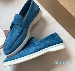 Casual Shoes Loafers Leisure Shoe Flats Trainers For Women Round Toe Mental Decor Chic Slip On Thick Sole35-46