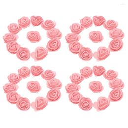 Decorative Flowers 50 Pcs Rose Simulation Head Bride Faux Wedding Accessories Foam Artificial