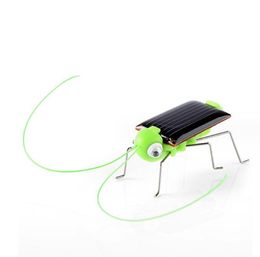 Funny DIY Mini Solar Powered Robot Solar insect Toys Vehicle Educational Solar Power Kits Novelty Grasshopper Cockroach Gag Toys for Children