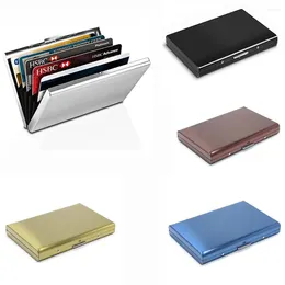 Card Holders Portable Stainless Steel Protector Gift For Men Women Case Box Holder Organiser