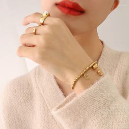 Link Bracelets Fashion Trend Unique Design Elegant Gourd Lucky Bag Elastic Bracelet Women Jewelry Party Senior Temperament Gifts