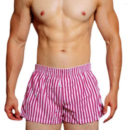 Underpants Men's Boxer Underwear Comfortable Casual Home Pants Boxers Classic Striped Grids Plaids Beach Under Shorts For Men