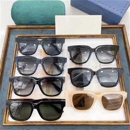 Sunglasses New High Quality family box female ins net red same plate sunglasses can be matched with gg1168