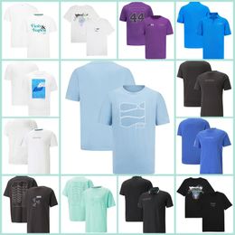2023 new team uniform f1 racing uniform Team clothes Formula One T-shirt short-sleeved men's Polo shirt customization