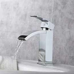 Bathroom Sink Faucets Basin Faucet Water Tap Solid White Brass Cold & Single Handle Mixer