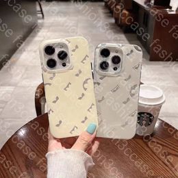 Luxury silicone phone case iPhone 15 14 plus 12 13 11 Pro max 14Pro 13Pro Fashion Print cover PC hard case