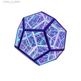 Night Lights USB LED Creative Unlimited Dodecahedron Small Night Light Colour Desktop Decorative Lamp Art Lights Star Lights Birthday Gifts YQ231204