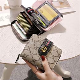 designer wallets women's brand purses for men folding multi-card fashion leather Holders men's exquisite short style hig242k