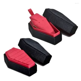 Jewellery Pouches Coffin Velvets Storage Box Lightweight Gothic Earring Rings Necklace Holder Display