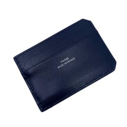 Black Genuine Leather Credit Card Holder Business Men High Quality Slim Bank Card Case 2023 New Arrivals Fashion ID Card Purse Dro223M