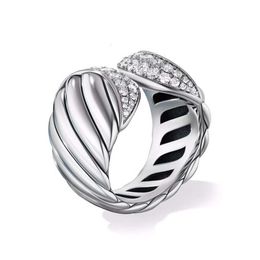 Necklace Dy Luxury Designer TwistedDY Novel and Fashionable Double Headed Snake Design Pure Silver Ring for Direct Sale