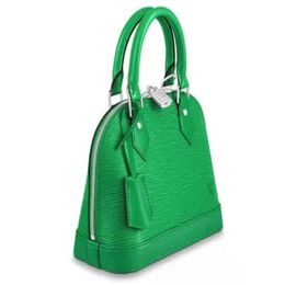 2022ss Bag Vernis NEO EPI Autruche Menthe Alma BB Women Luxury Designer Shoulder Bags Handbag Genuine Leather Fashion Lady Chain S315U