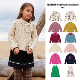 Pullover Kids Clothes Girls Knitwear Cardigan Skirts For 2024 MP Child Spring Sweaters T Shirts Children's Christmas 231204