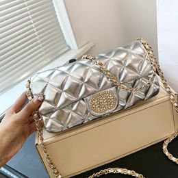 Ladies Mini Shoulder Bag Designer Luxury Crossbody Bag Evening Bags Pearl Buckle 23PBaguette Genuine Leather Quilted Bag Crossbody Bag Handbag Clutch Bags Satchel