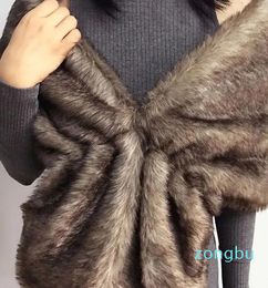 Berets Faux Fur Collar Scarf Women Female Shawl Gift Winter Neck Warmer Imitation Outdoor
