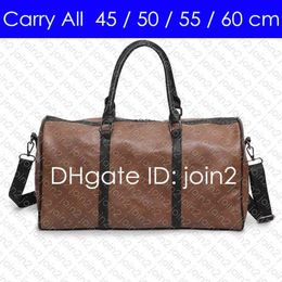 CARRY ON ALL BANDOULIERE 60 55 50 45 cm Designer Womens Mens Travel Duffle Duffel Bag Luxury Rolling Softsided Luggage Set Suitcas292e