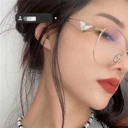 Sunglasses High Quality New product P family metal eyeglass internet celebrity same polygonal large frame slimming face 57Y sunglasses