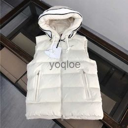 Men's Down Parkas High Quality Goose Down Men's and Women's Down Vest 2023 Winter Thickened Warm Jacket Luxury Fashion Hooded Down Vest J231204