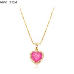 foxi 2022 Popular love Heart Necklace For Women Wholesale Valentine's Day Mother 's day Jewelry Gift