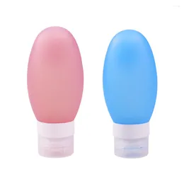 Storage Bottles 2 Pcs Travel Bottle Containers Silicone Wall Hanging Lotion Dispensers Shampoo