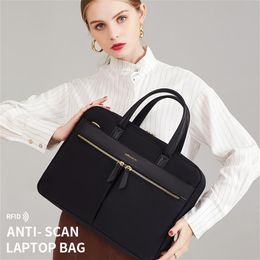 Fashion Women's Laptop Briefcase Business Document Organizer for 13 3 15 16 Inch Laptop Shoulder Bags Business Office Ladies 312F