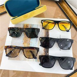 Sunglasses New High Quality family's new fashion box shows thin female star same sunglasses male gg0341