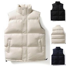 Gilet da uomo Gilet da uomo Giacca calda senza maniche Giacche Autunno inverno Cappotto con cerniera impermeabile Dolcevita Casual Donna di marca Quotidiano