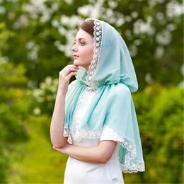 Scarves 652F Summer Shawls Cocktail Party Hooded Shawl For Girls Princess Accessories Short Cape With Lace Lady Shrug