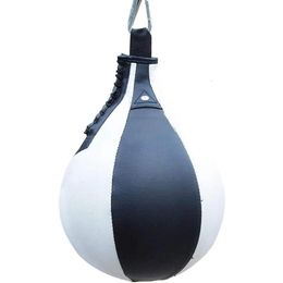 Sand Bag Boxing Speed Ball Pear Shape PU Speed Bag Boxing Punching Bag Swivel Speedball Exercise Fitness Training Ball 231204