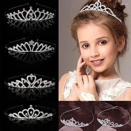 Hair Accessories Shining Princess Crystal Tiaras Elegant Rhinestone Wedding Crown Band