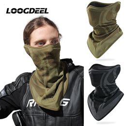 Cycling Caps Masks LOOGDEEL Outdoor Winter Neck Warm Cycling Skiing Face Mask Men Motorcycle Breathable Bandana Sports Scarf Hiking Windproof Mask 231204