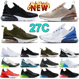 Nike air max 270  delle donne degli uomini Red Metal Black tripla bianco Throwback Future Grape CACTU Foto Blue Light BONE Sneakers