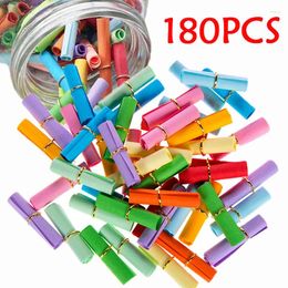 Party Favor Colorful Wishing Roll Paper Wish Bottle Blank Letter With Metal Rings DIY Message Notes Scroll Wedding Gift Favors