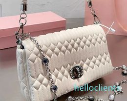 Women Chain Dinner Bag Luxury Crossbody Totes Fashion Leather Handbag White Purse Satchels Bag