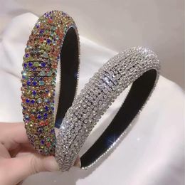 -selling Korean full-drilled velvet bottom heavy industry headband flashing rhinestones retro style palace fashion temperament 309q