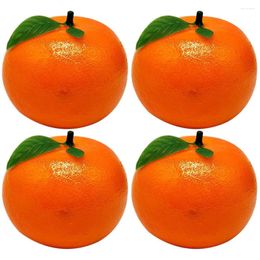 Party Decoration Milisten Artificial Plants 4 Pcs Simulation Orange Mini Fruit Models Fake Oranges Model Tangerine Pography