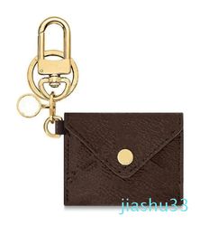 Keychain Purse Pendant Car Chain Charm Brown Flower Mini Bag Trinket Gifts Accessories no box