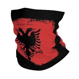 Scarves Albania Flag Bandana Neck Cover Printed Wrap Mask Scarf Warm Headwear Riding Unisex Adult Windproof