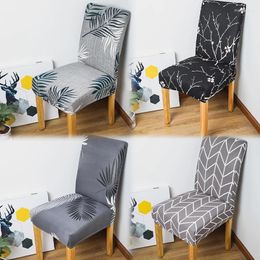 Chair Covers Elastic Cover For Universal Size Knitted Printed House Seat Seatch Lving Room Chairs Home Dining