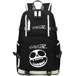 Backpack Gorillaz Demon Days Daypack Rock Band Schoolbag Music Design Rucksack Satchel School Bag Computer Day Pack256t