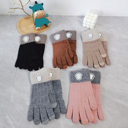 Luxury Designer Wool Gloves Women Men Knitted Gloves High Quality Lady Glove Winter Fashion Accessories