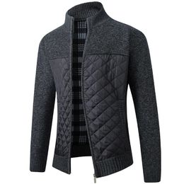 Men's Jackets Knitted Cardigan Coat in Autumn and Winter Korean Version of Slim Fit and Trendy Sweater 231204