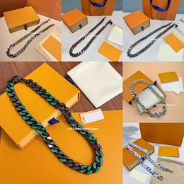 23 Designer-Schmuck, luxuriöse, hochwertige Designer-Halskette, Hip-Hop-Buchstaben-Anhänger, kubanische Kette, Monogramm-Kette, Schmuck, Herren- und Damenkette, 15 Stile