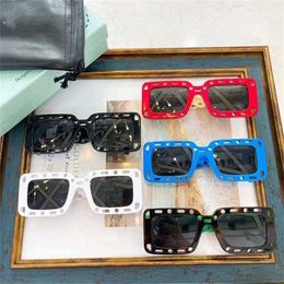 Sunglasses New High Quality Tiktok online celebrity same fashion hip-hop style personality punk sunglasses OERI025