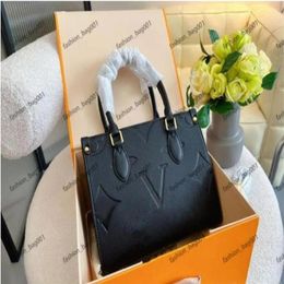 2023 High quality Onthego luxurys designers bags womens handbags purse flower tote bag ladies Casual tote PVC leather shoulder1740